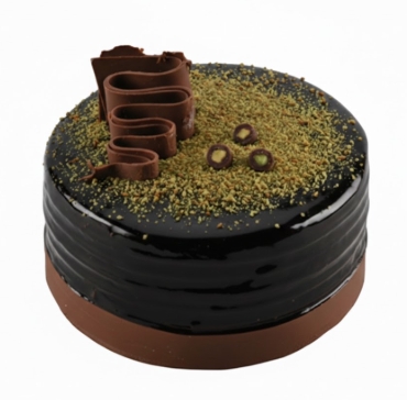 2-3 Kişilik Şık Görünümlü Çikolatalı Doğum Günü Pastası