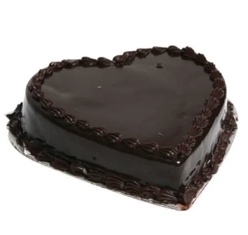 Şık Kutlama Lezzeti 6-9 Kişilik Çikolatalı Kalp Şeklinde Yaş Pasta
